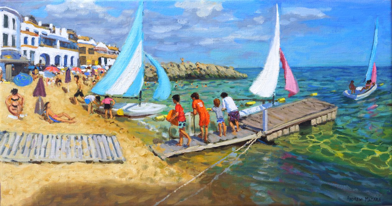 Club de vela, Calella de Palafrugell, España de Andrew Macara