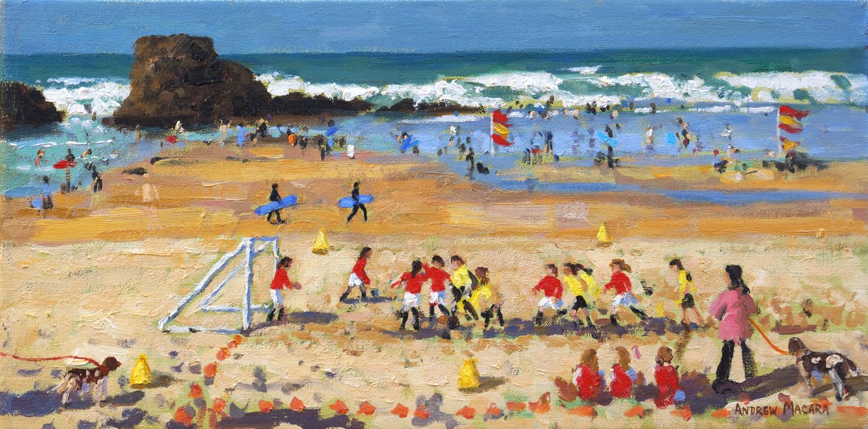Día de deportes, Perranporth de Andrew Macara