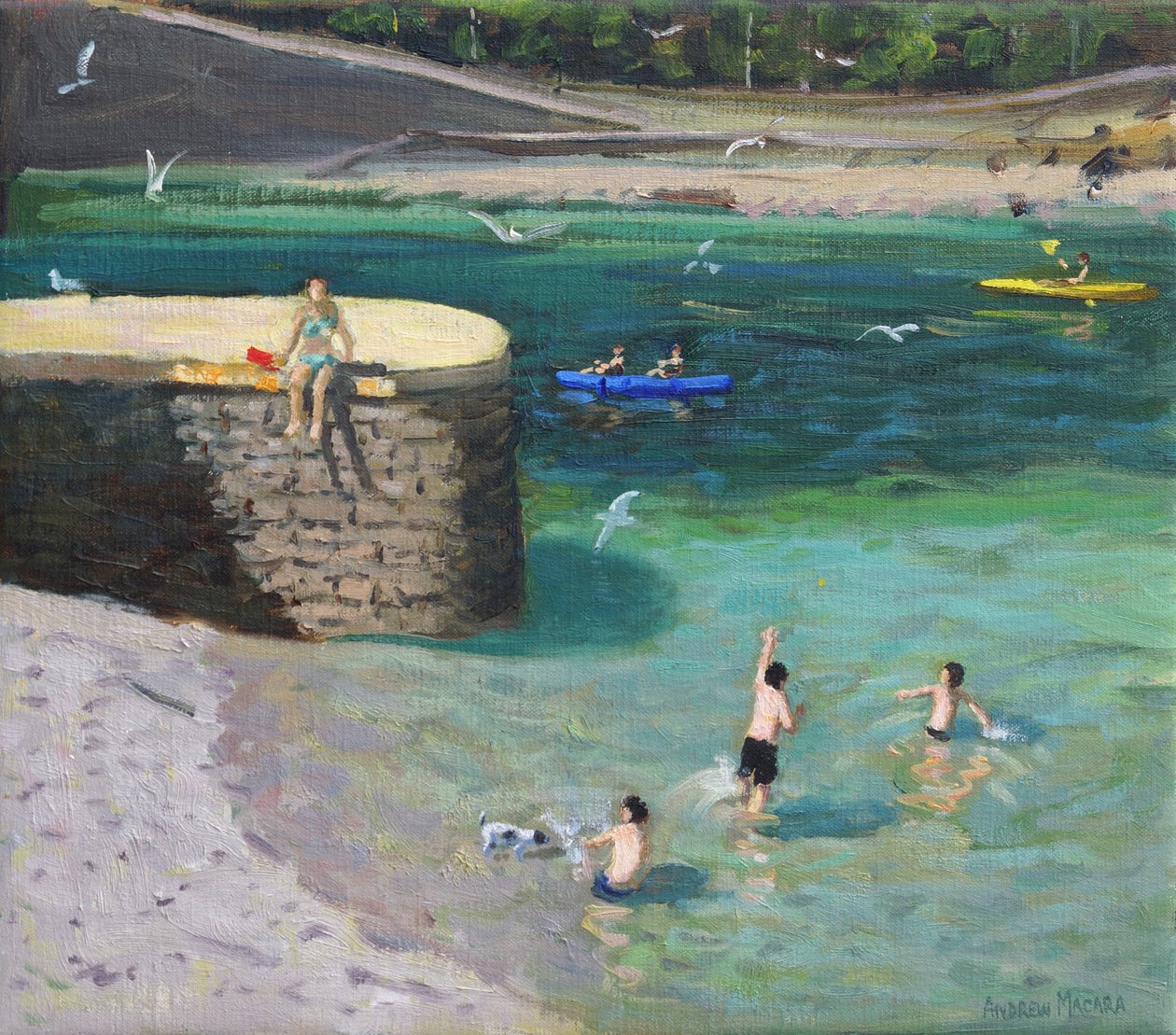El puerto, Looe, 2018 de Andrew Macara