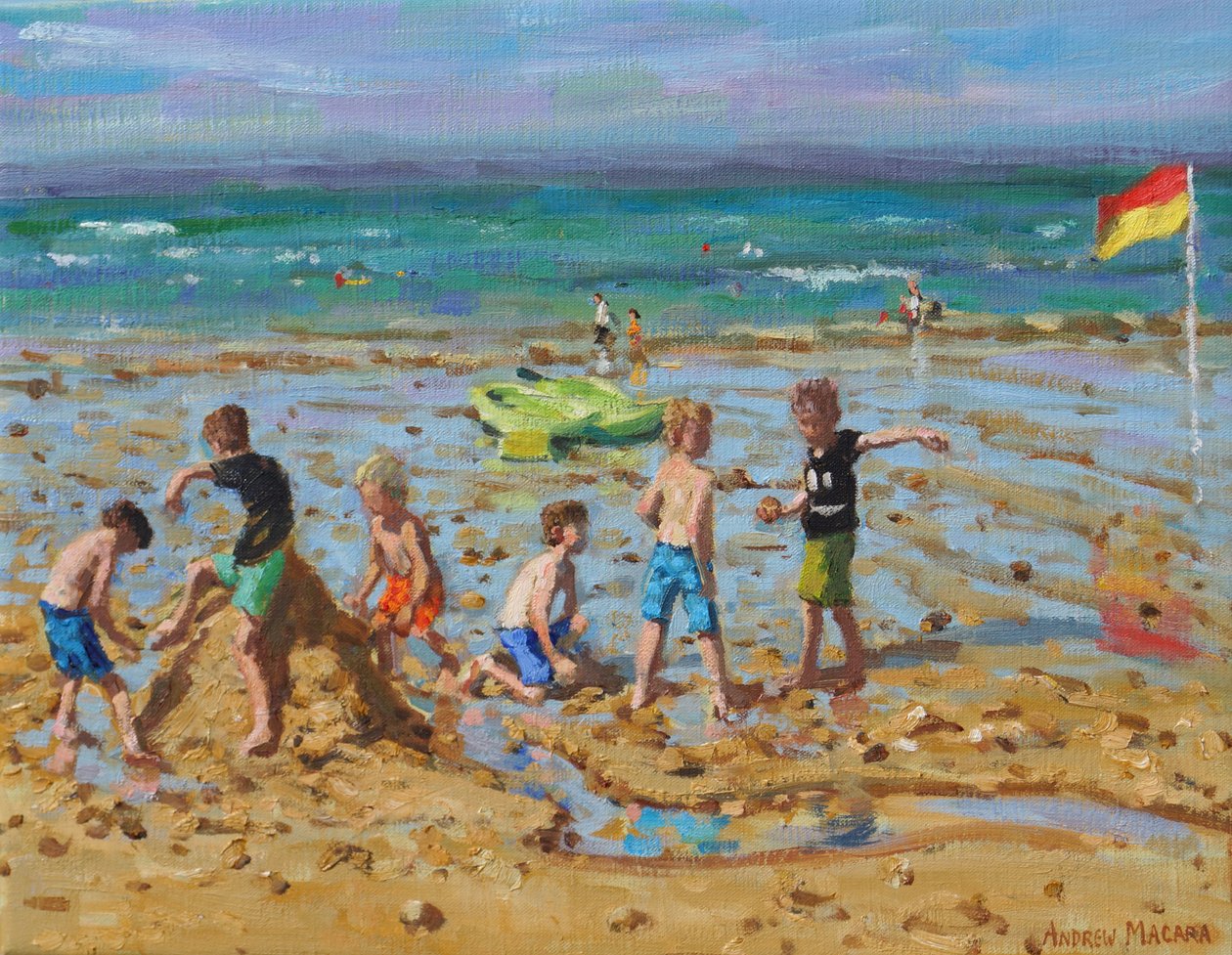El castillo de arena, Wells-next-the-sea, Norfolk, 2019 de Andrew Macara