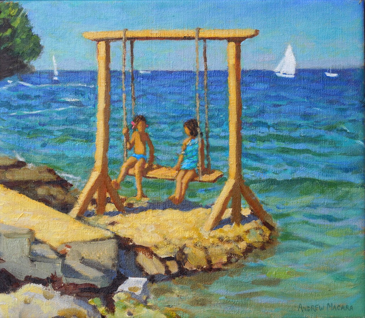 El columpio, Funtana, Vrsar, Croacia, 2019 de Andrew Macara