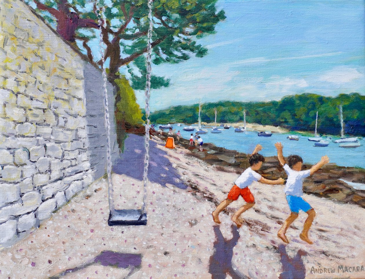 El columpio, Jersey, 2025 (óleo sobre lienzo) de Andrew Macara