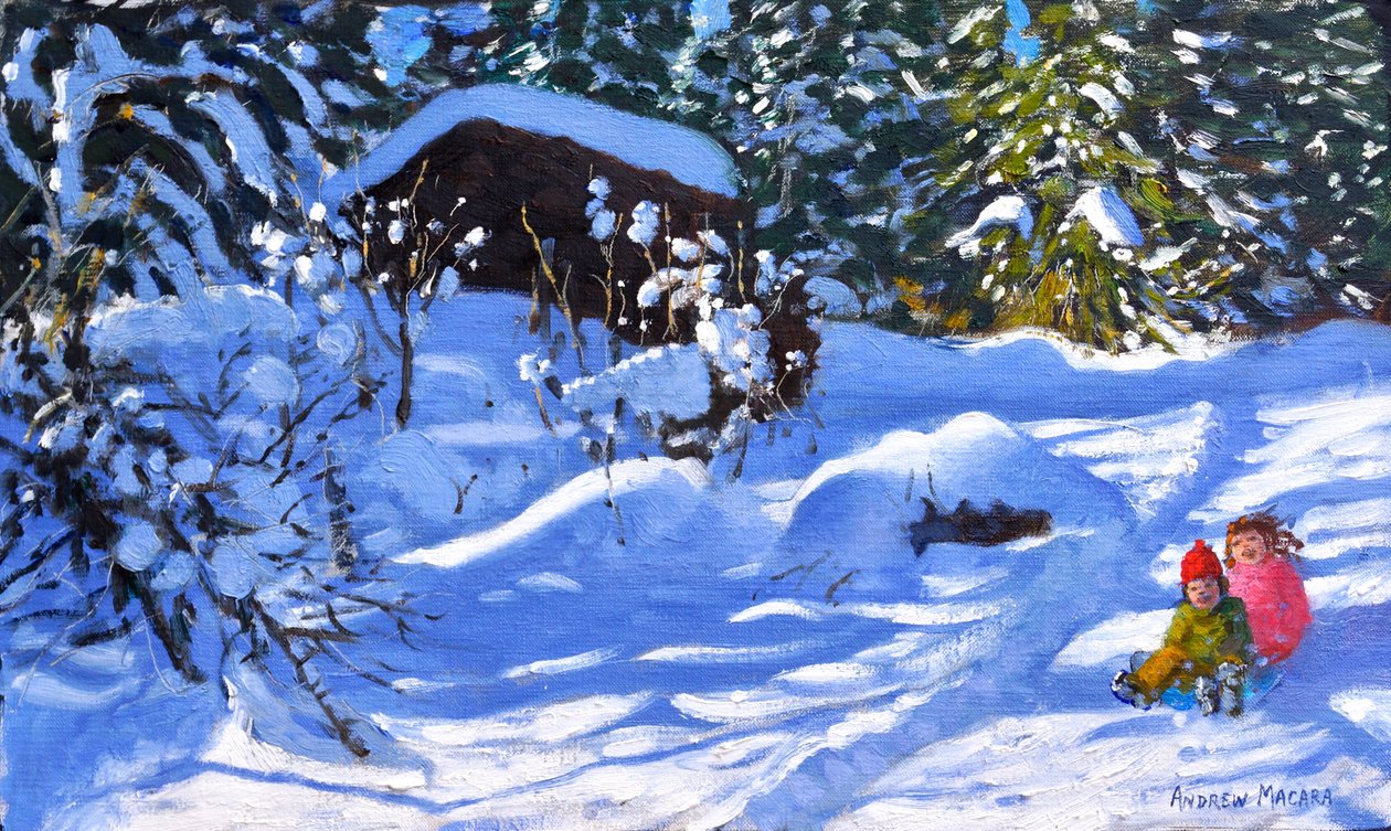 Dos en un trineo, El Huerto, Morzine de Andrew Macara