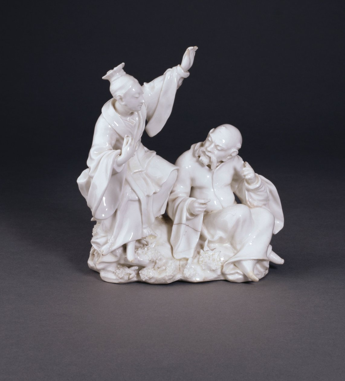 Un grupo de Chinoiserie de Derby emblemático de la audición de un conjunto de los sentidos, c.1750-52 de Andrew Planché