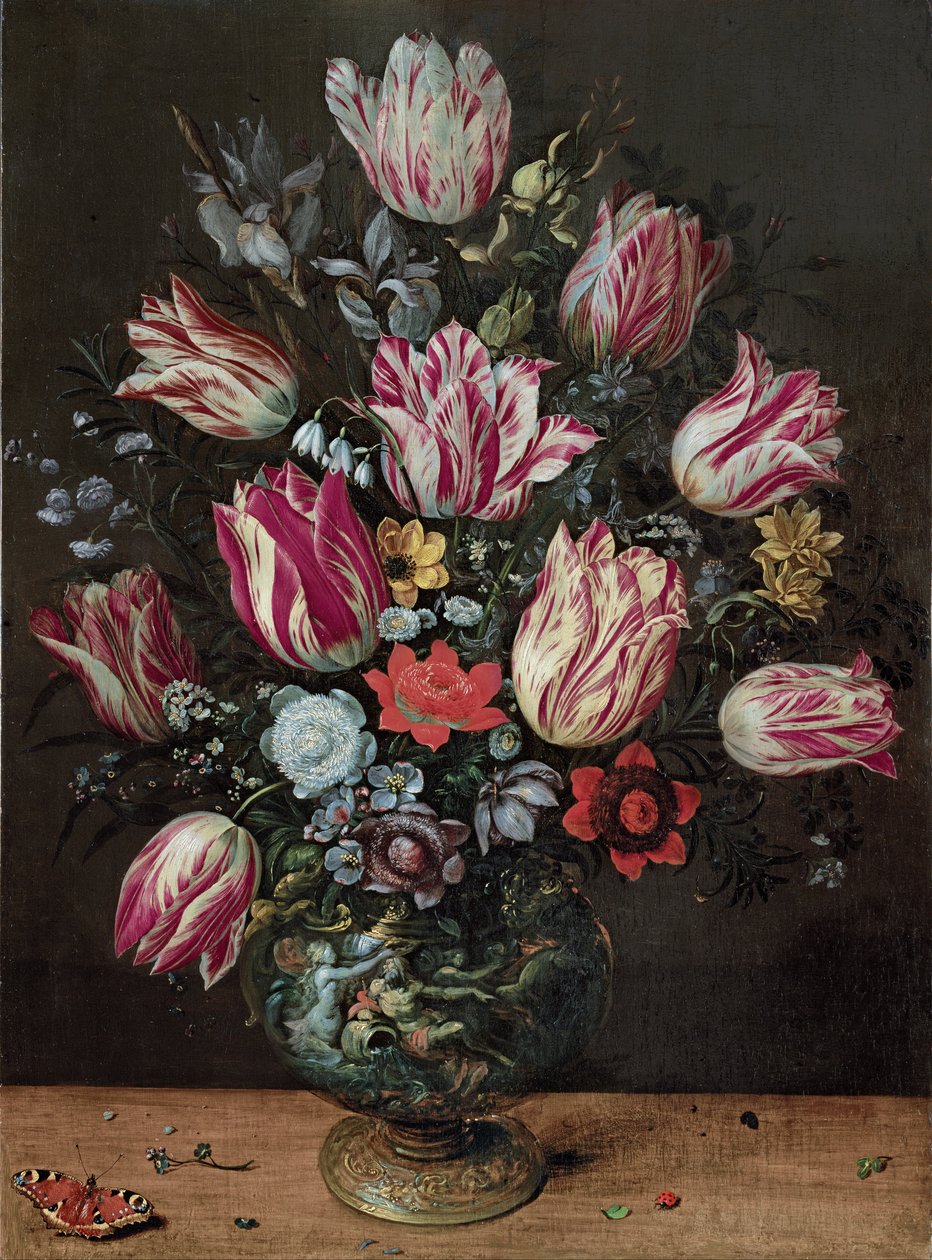 Jarrón con tulipanes de Andries Daniels
