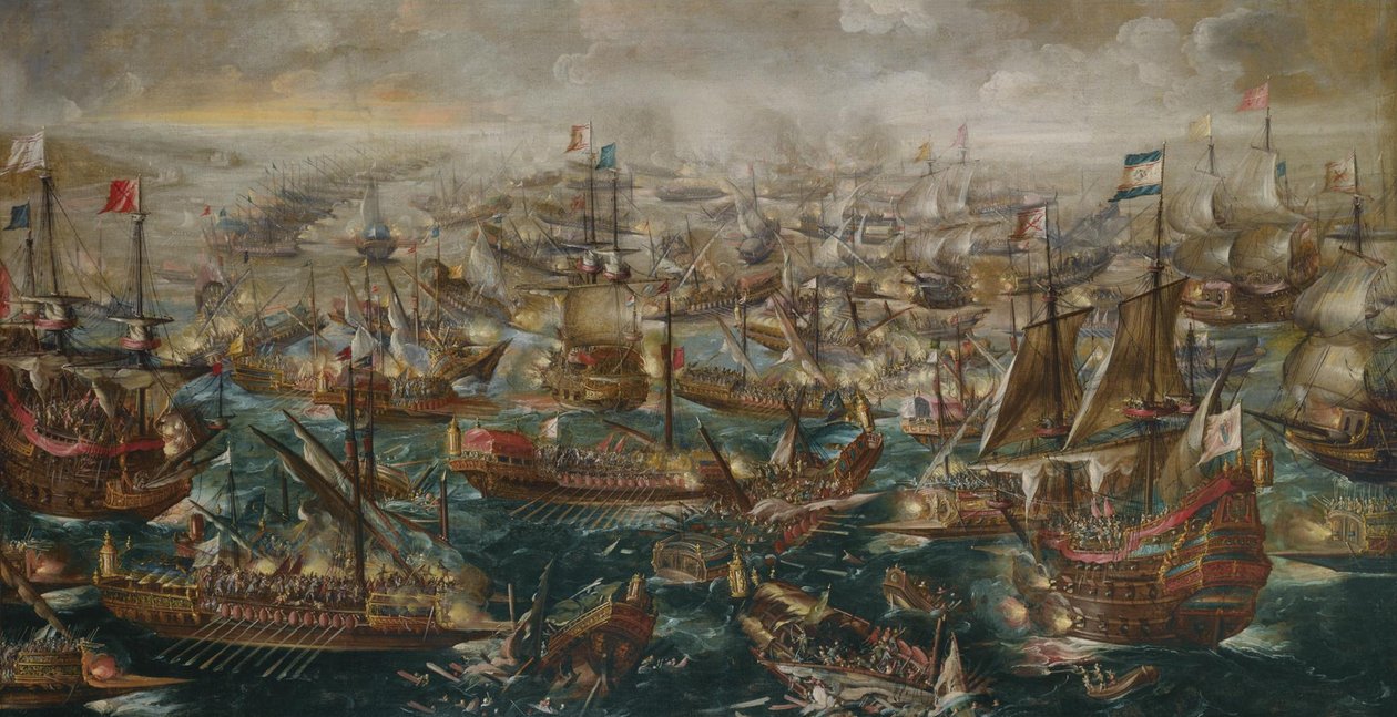 La batalla de Lepanto el 7 de octubre de 1571, 1640 de Andries van Eertvelt