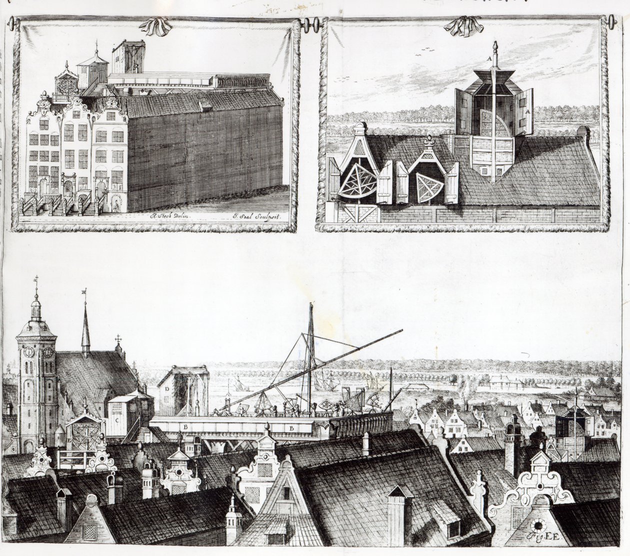El observatorio Sternenburg, ilustración de 
