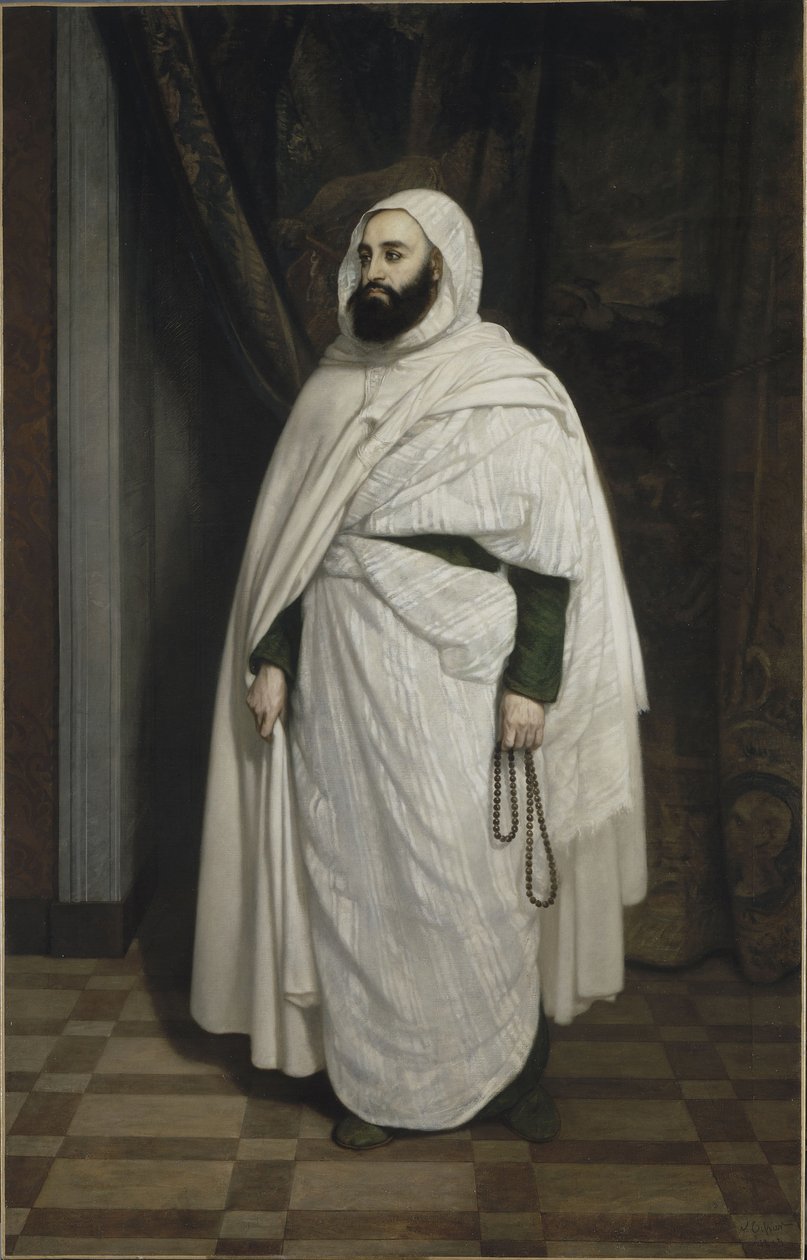 Retrato de Abdelkader ibn Muhieddine 1808-1883, 1853 de Ange Tissier