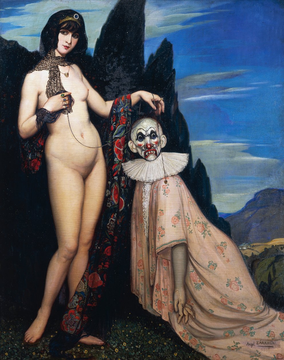 La mujer y la marioneta de Ángel Zárraga