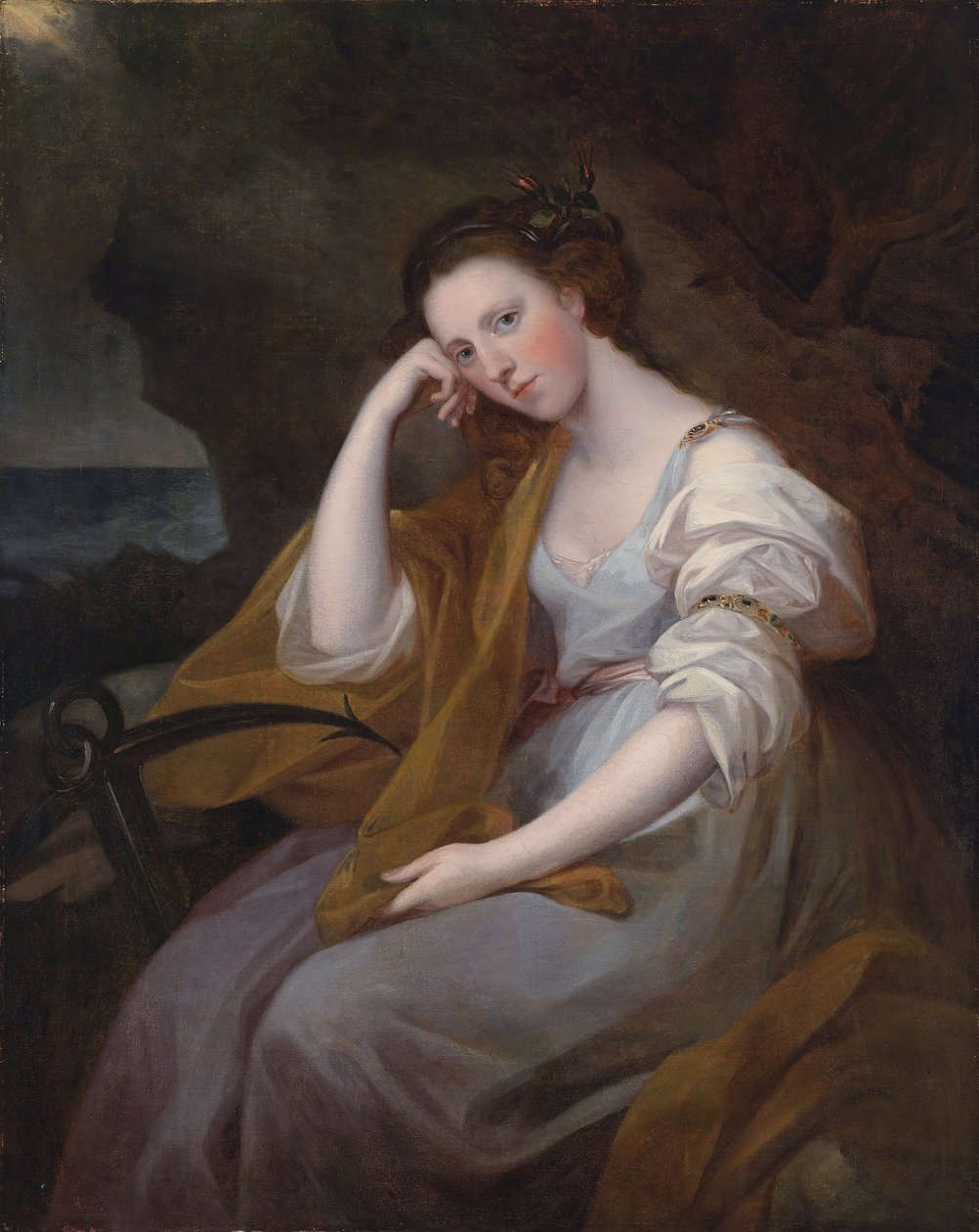 Retrato de Lady Louisa Leveson Gower como Spes (Diosa de la Esperanza) de Angelica Kauffmann