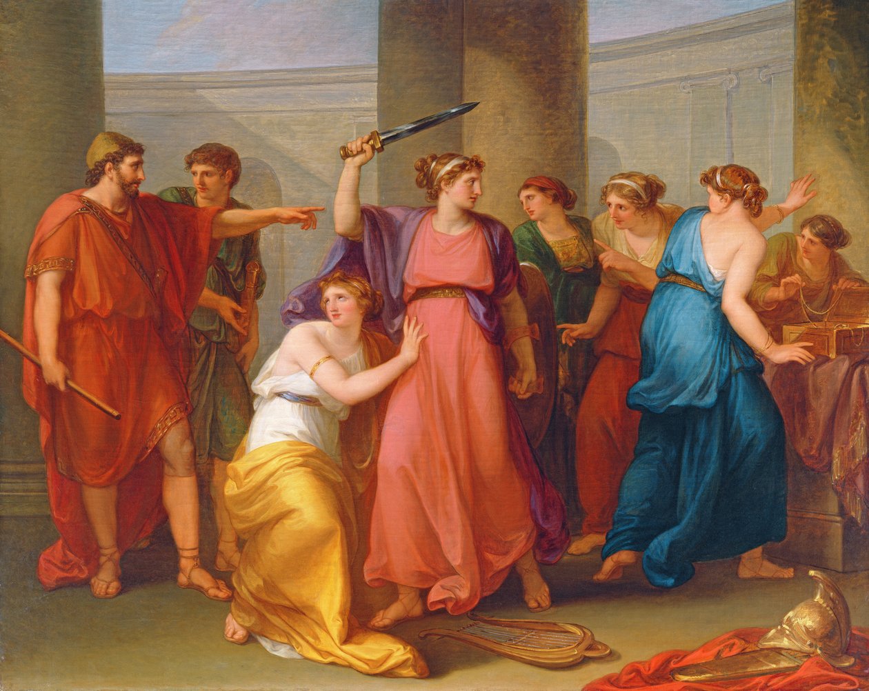 Aquiles descubierto de Angelica Kauffmann