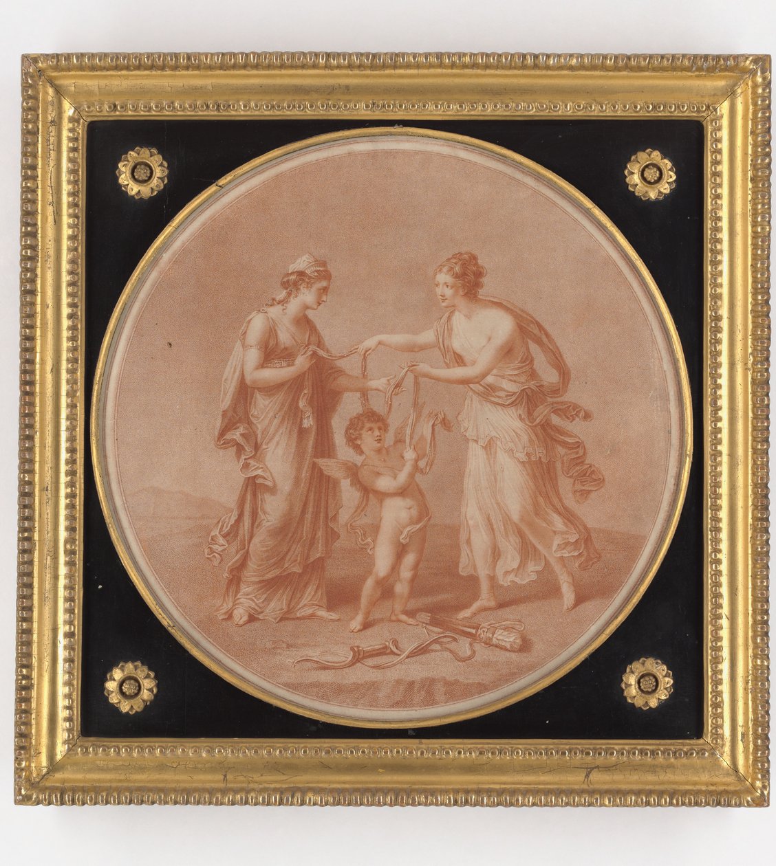Juno, Venus y Cupido, grabado realizado por William Wynne Ryland, 1777 de Angelica Kauffmann