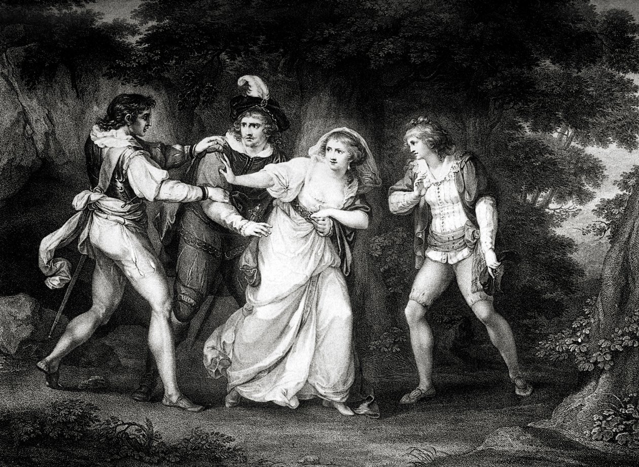 La obra de William Shakespeare de Angelica (after) Kauffman