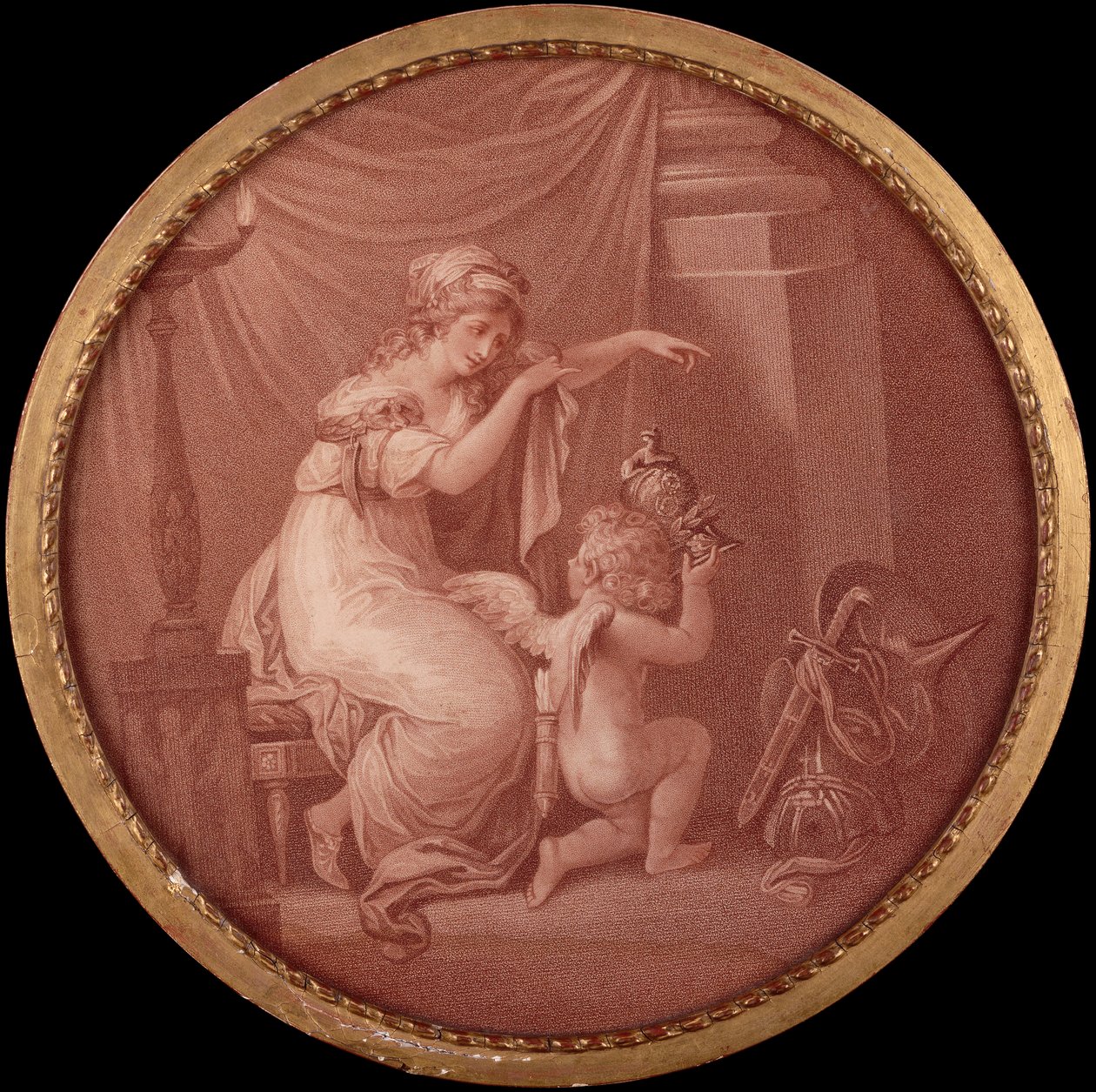 La vida de Cupido (grabado) de Angelica (after) Kauffmann