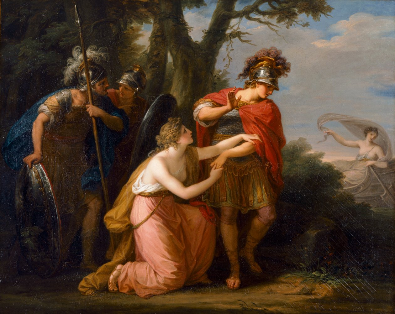 Rinaldo y Armida (óleo sobre lienzo) de Angelica Kauffman