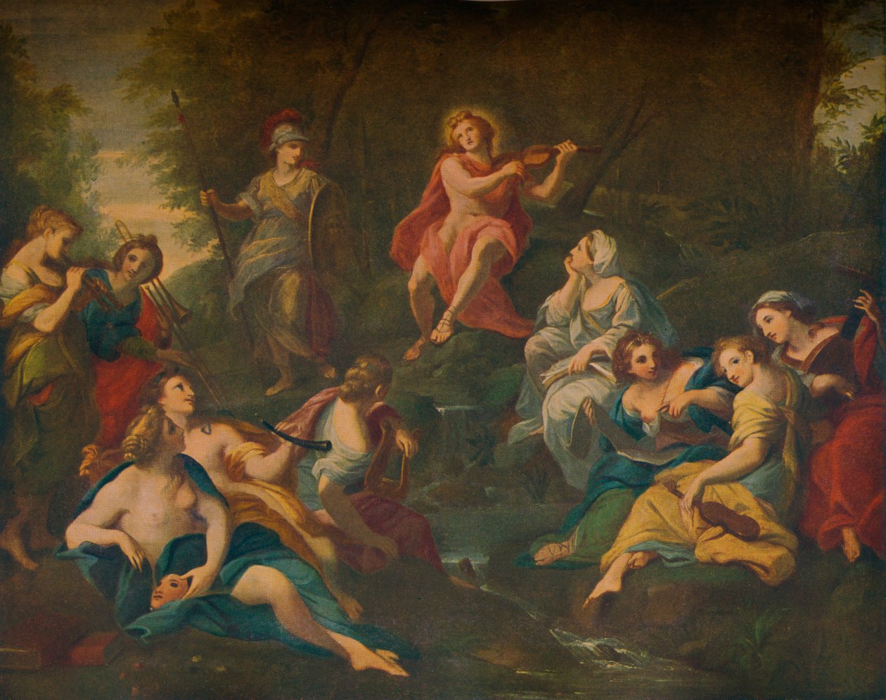 Apolo y las Musas, 1772 de Angelica Kauffmann