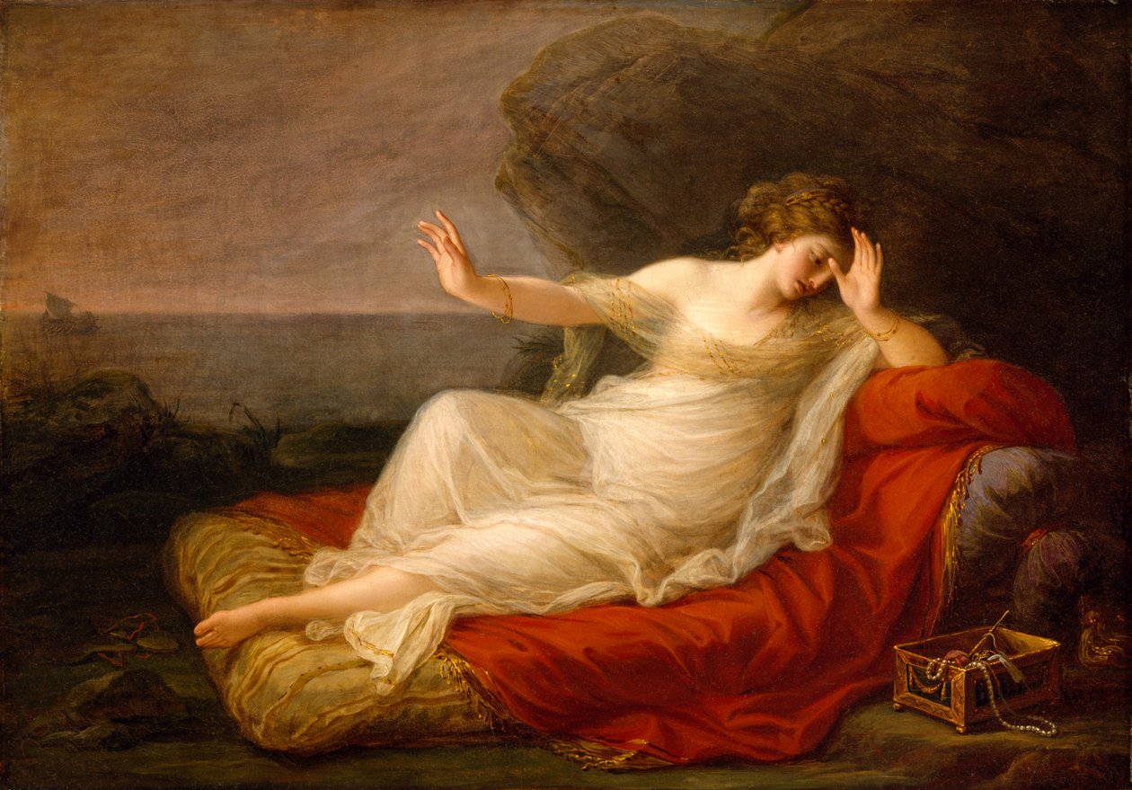 Ariadna Abandonada por Teseo en Naxos de Angelica Kauffmann