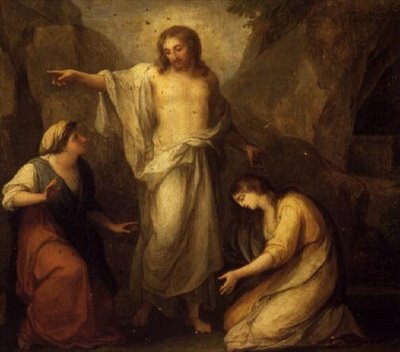 Cristo apareciendo a Marta y María Magdalena de Angelica Kauffmann