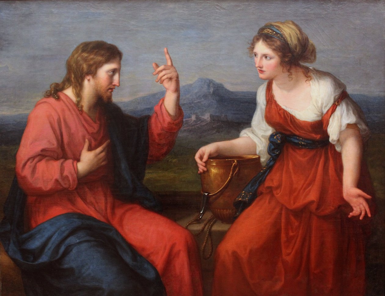 Cristo y la mujer samaritana de Angelica Kauffmann