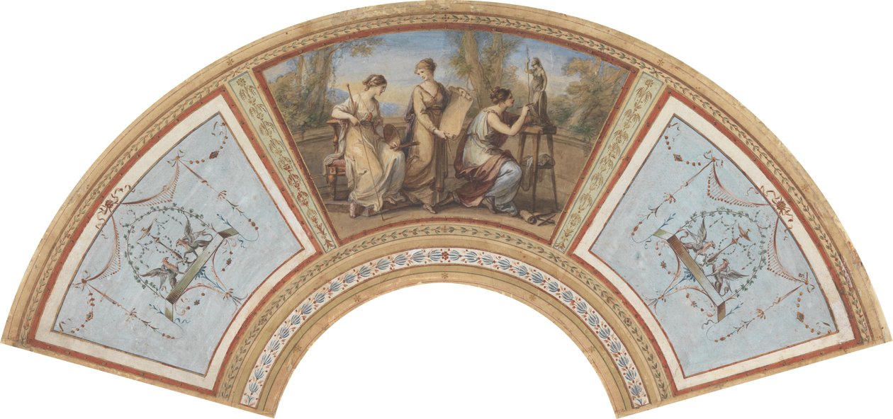 Diseño para un ventilador de Angelica Kauffmann