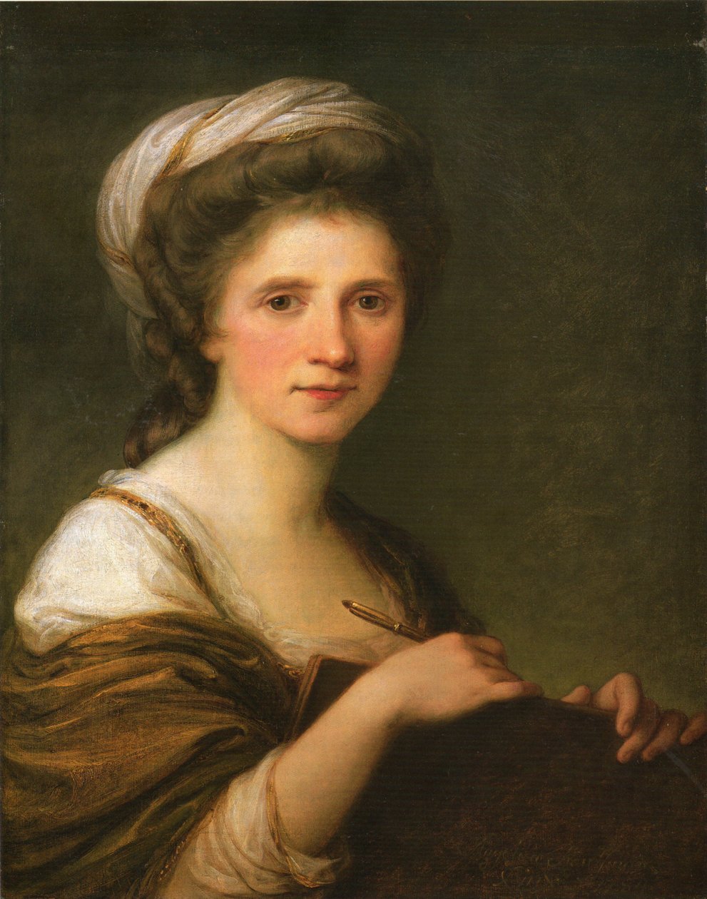 Alemán: Selbstbildnis Self-Portrait de Angelica Kauffmann