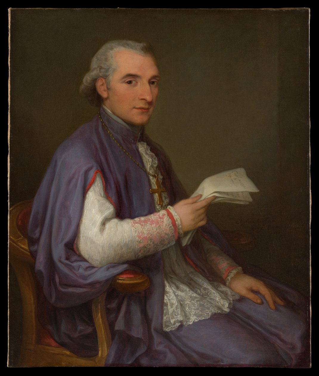 Monseñor Giuseppe Spina (1756-1828) de Angelica Kauffmann