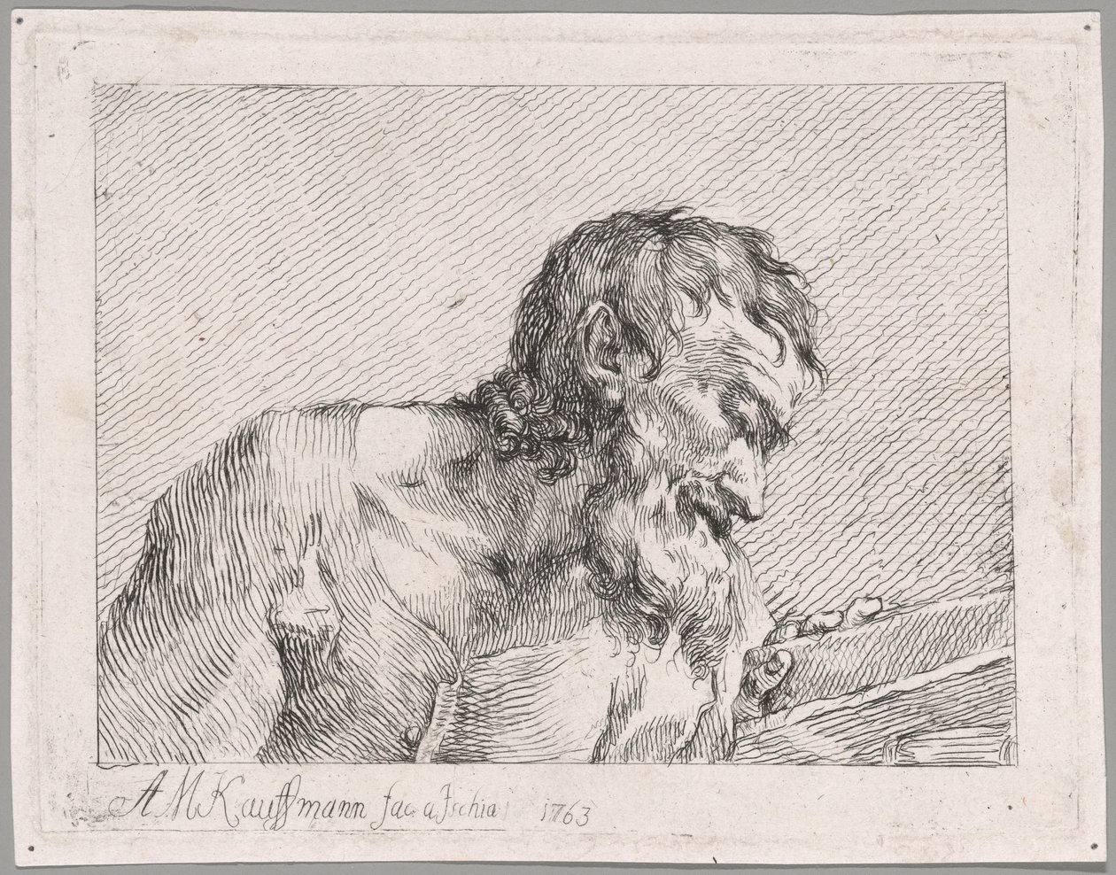 Viejo leyendo de Angelica Kauffmann