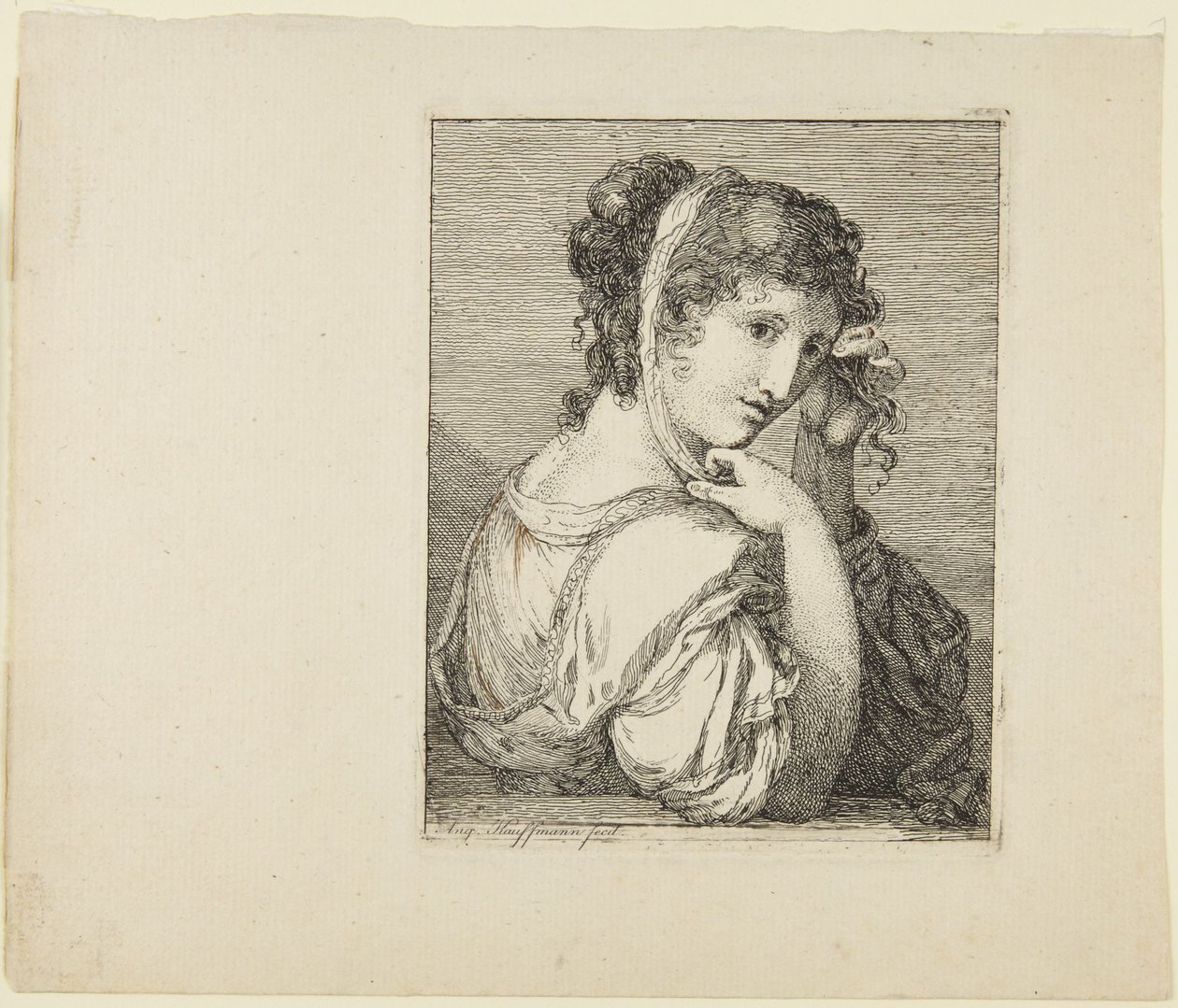 Retrato de una niña de Angelica Kauffmann