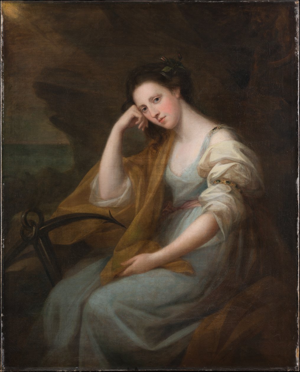 Retrato de Lady Louisa Leveson-Gower (1749/50-1827), más tarde baronesa Macdonald, en el papel de Spes de Angelica Kauffmann