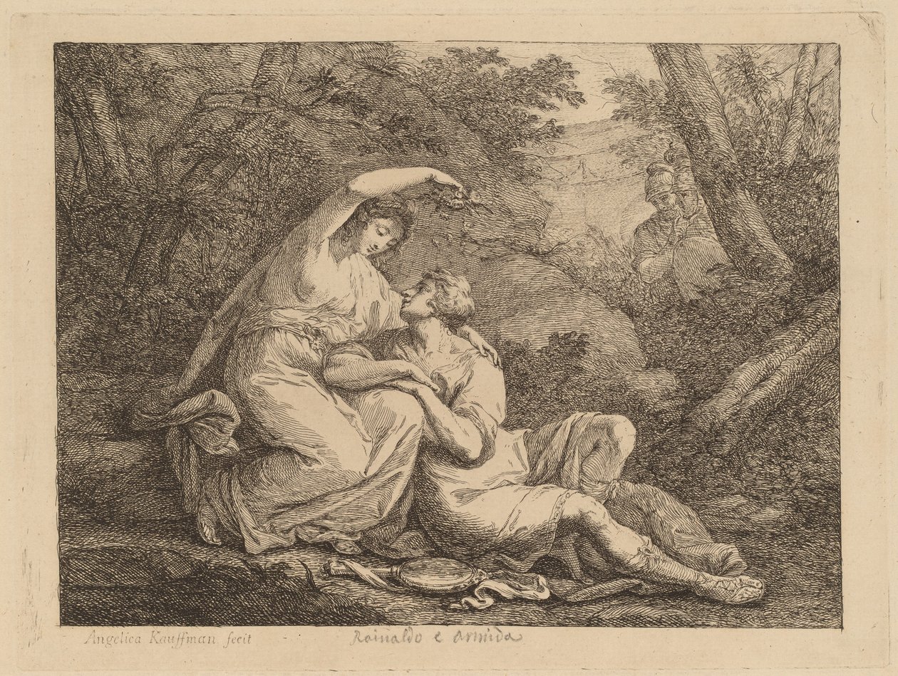 Rinaldo y Armida de Angelica Kauffmann