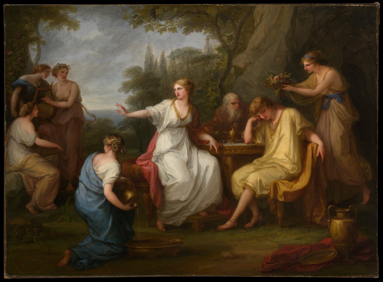 El dolor de Telémaco de Angelica Kauffmann