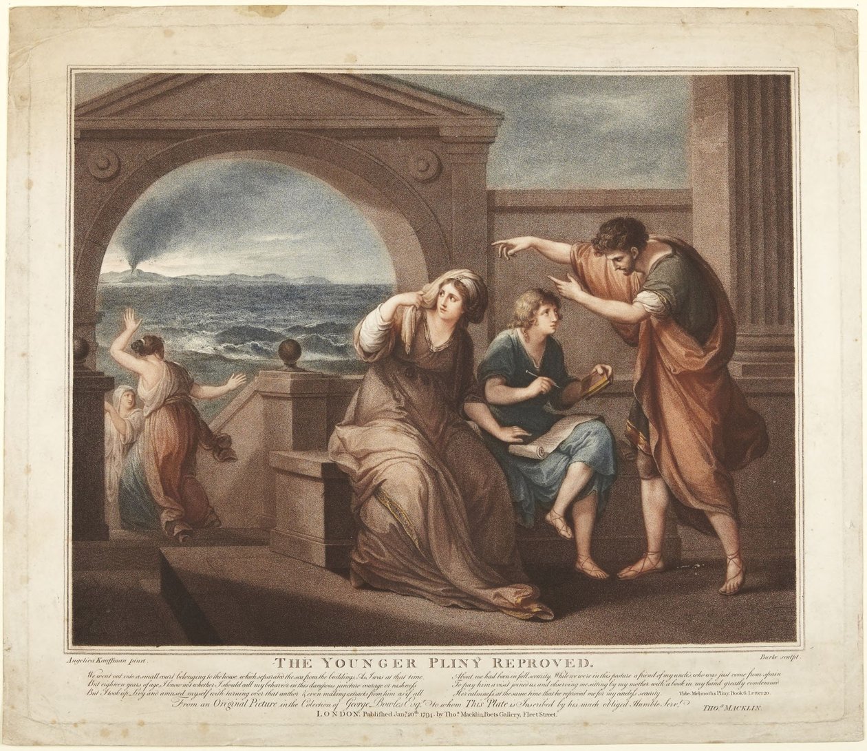 El joven Plinio reprendido de Angelica Kauffmann
