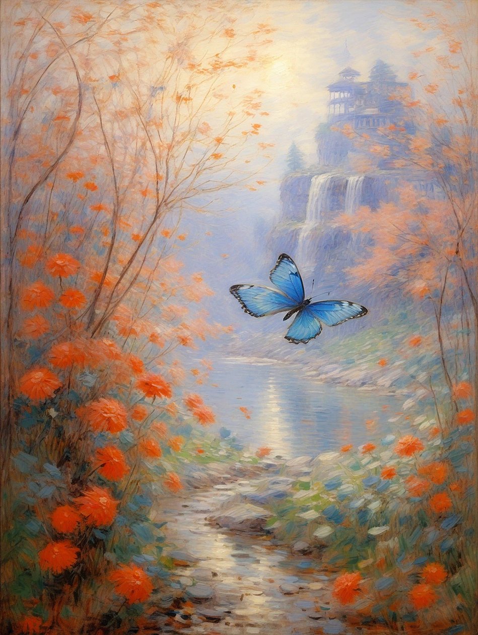 Florales 84, c.2023 (óleo sobre lienzo) de Angelita Hawke