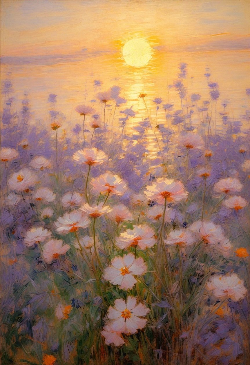 Florales 91, c.2023 (óleo sobre lienzo) de Angelita Hawke