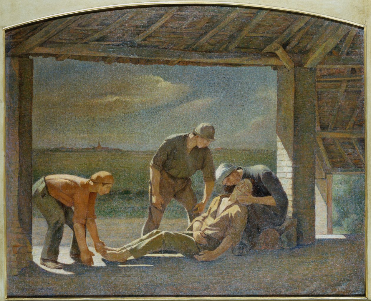 Piedad (óleo sobre lienzo) de Angelo Barabino