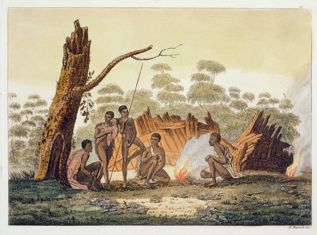 Habitantes de Loro, Nueva Holanda, lámina 60 de 