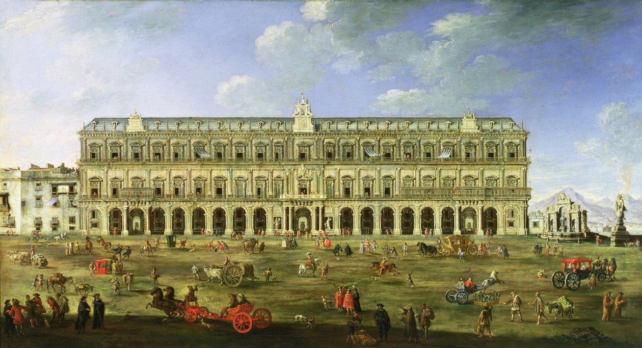 Vista del Palacio de Nápoles de Angelo Maria Costa