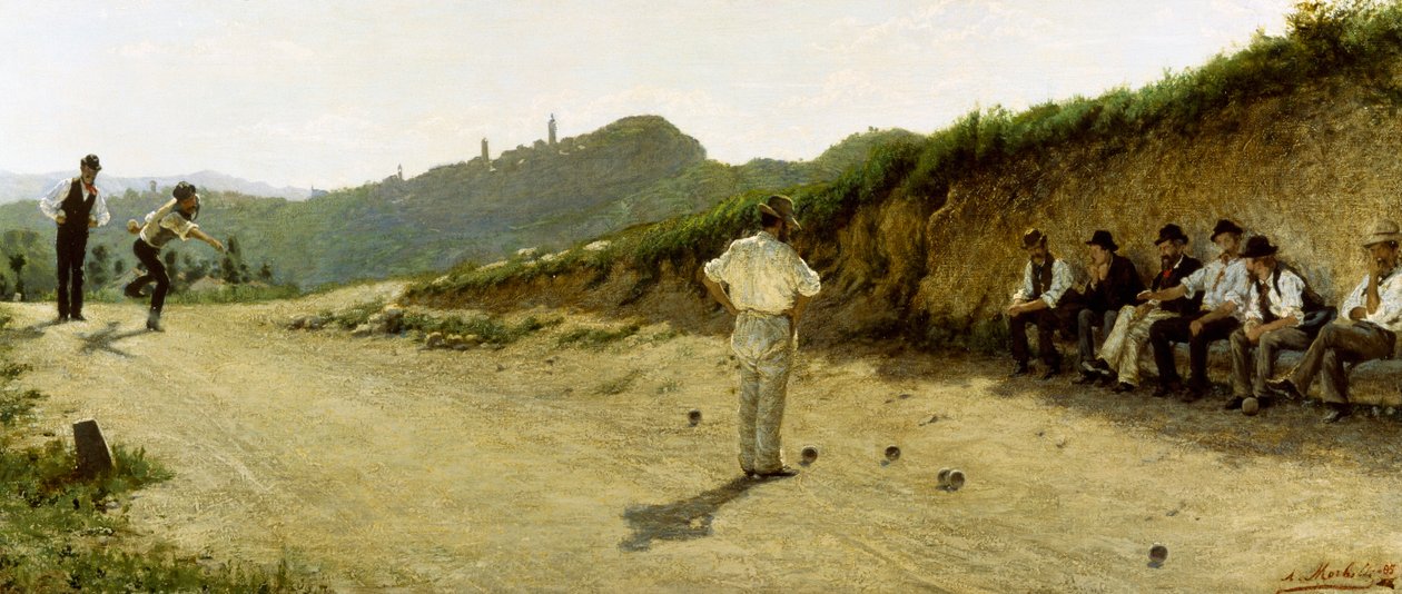 Juego de bolos de Angelo Morbelli