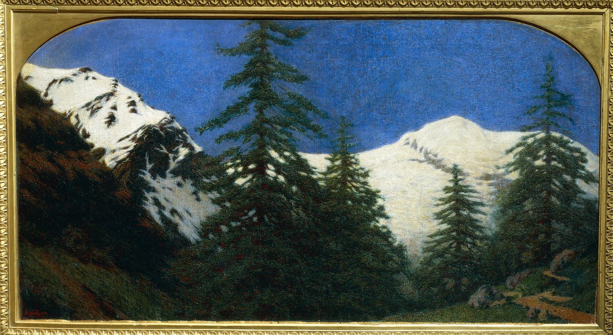 Montañas altas de Angelo Morbelli