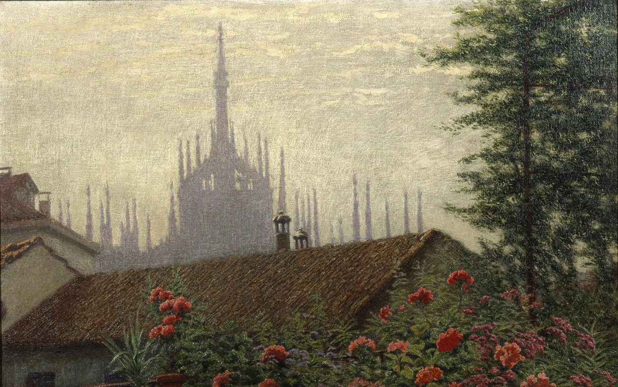 Las Torres del Duomo de Angelo Morbelli