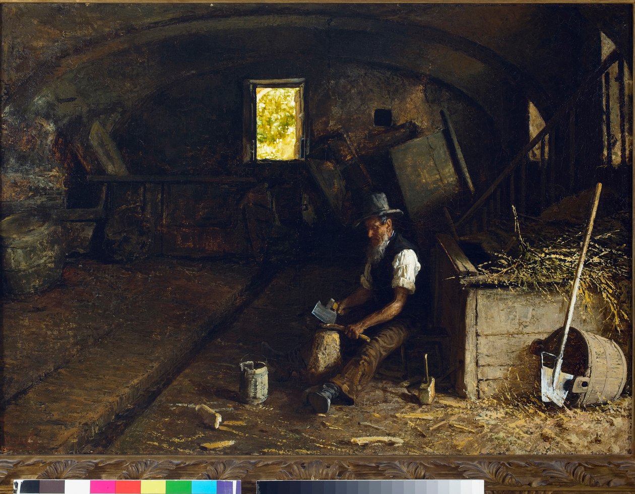 El partidor de leña de Angelo Morbelli