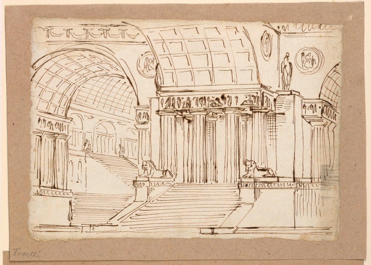 Diseño Escénico, Edificio Antiguo con Bóvedas de Angelo Toselli