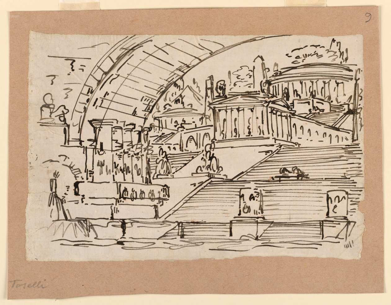 Diseño de escenario, ciudad imaginaria de Angelo Toselli