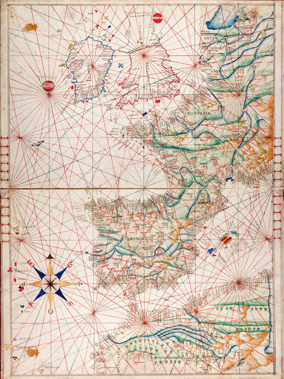 Costas atlánticas de Europa y Mediterráneo occidental de Angelo de Conte Freducci