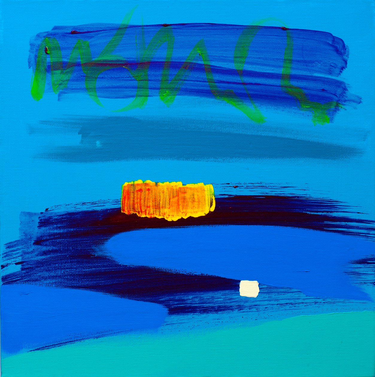 Naranja y azul medianoche, 2017 de Angie Kenber