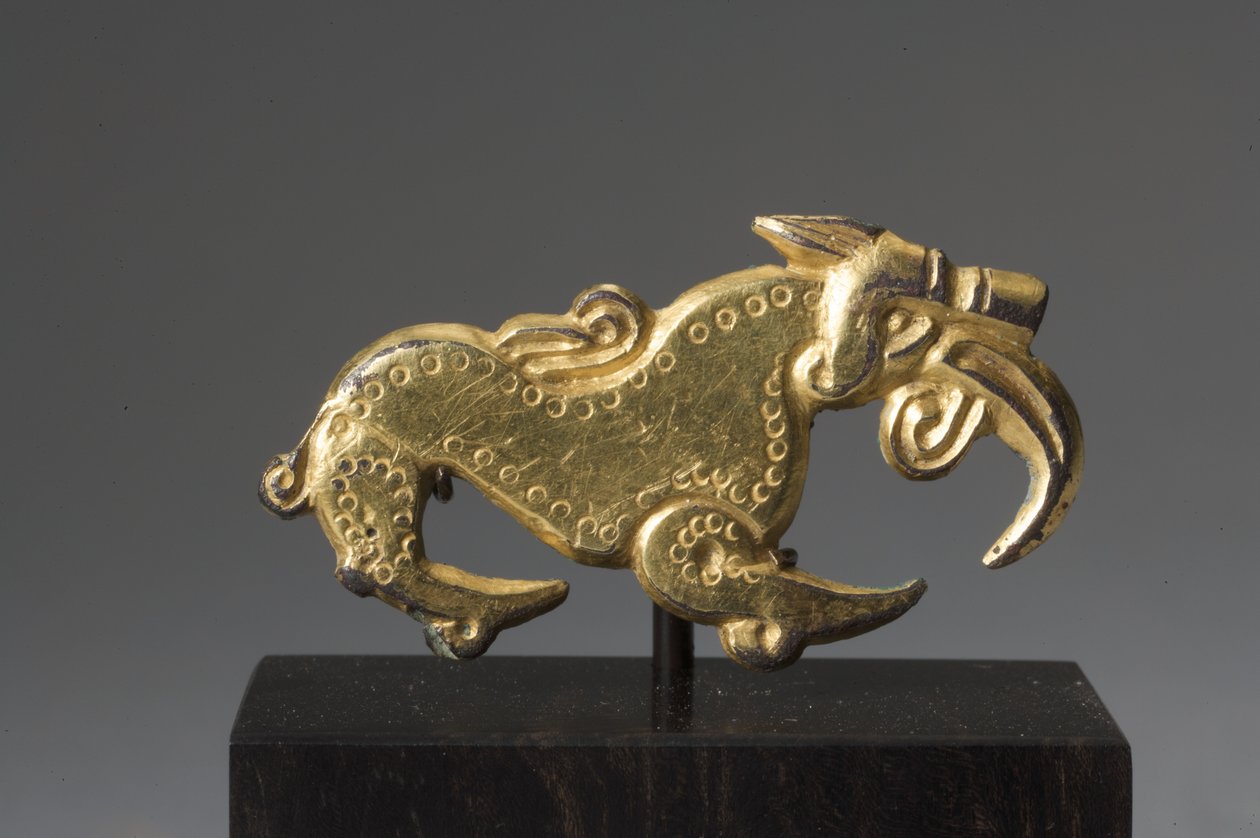 Adorno de cinturón zoomorfo de Anglo Saxon