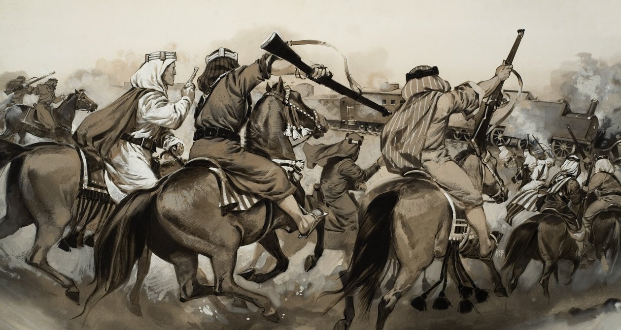 Árabes contra turcos (gouache sobre papel) de Angus McBride