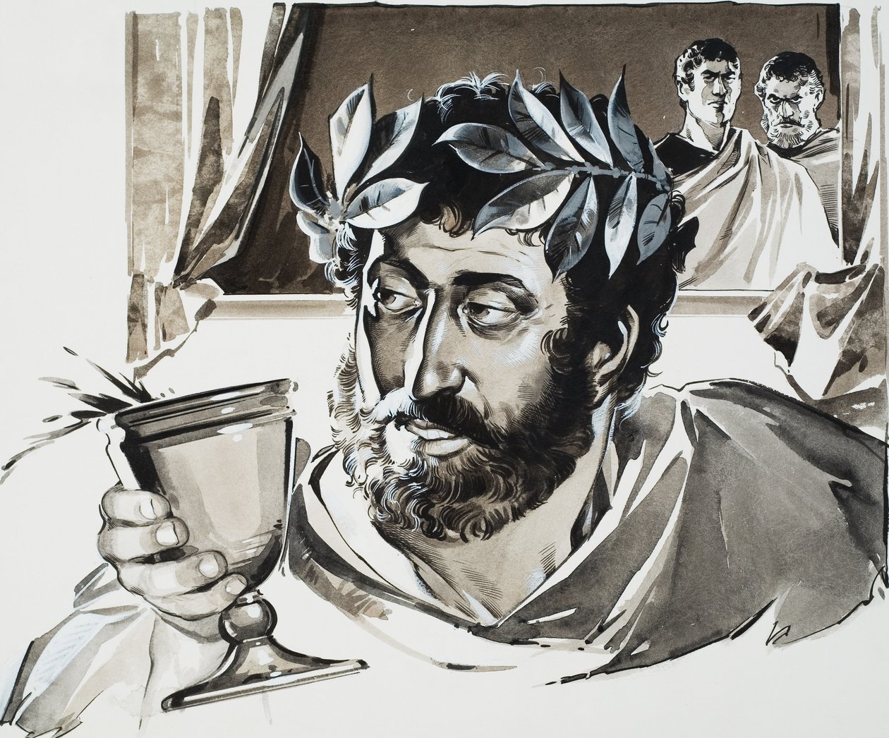 Emperador Cómodo (gouache sobre papel) de Angus McBride