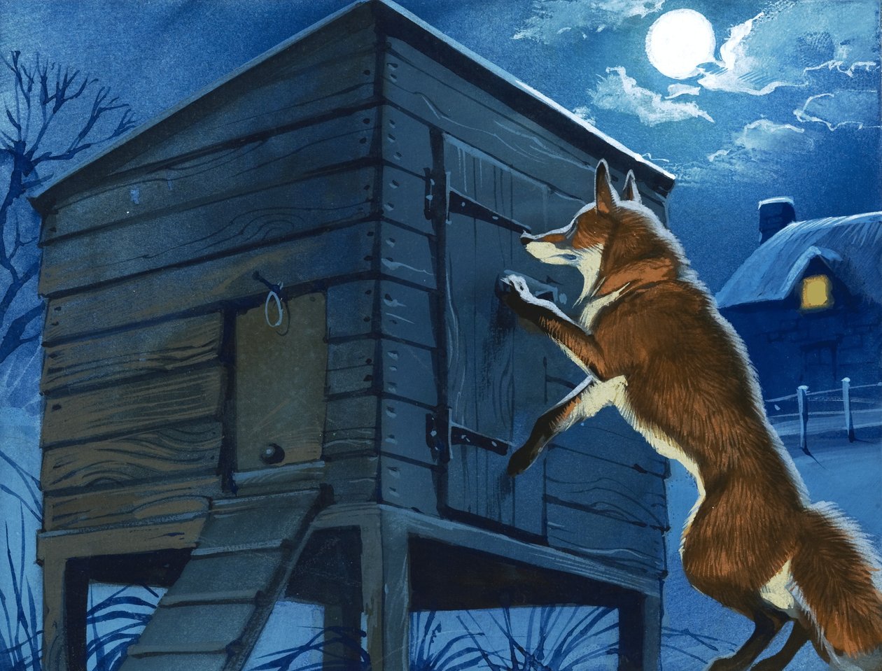 Zorro en el gallinero de Angus McBride