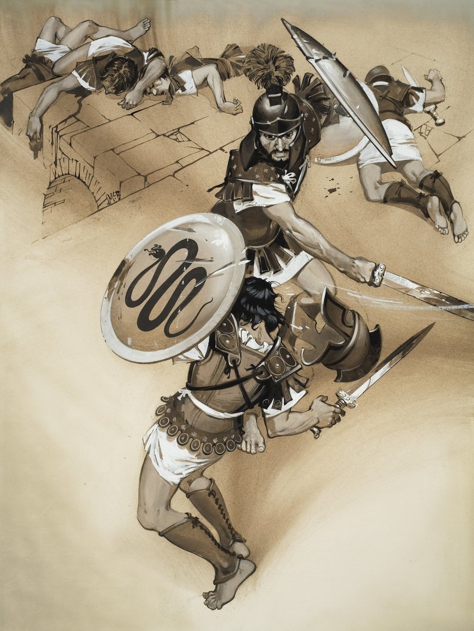 Horatii (gouache sobre papel) de Angus McBride